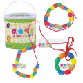 Hotsale kids plastic bead threading toys